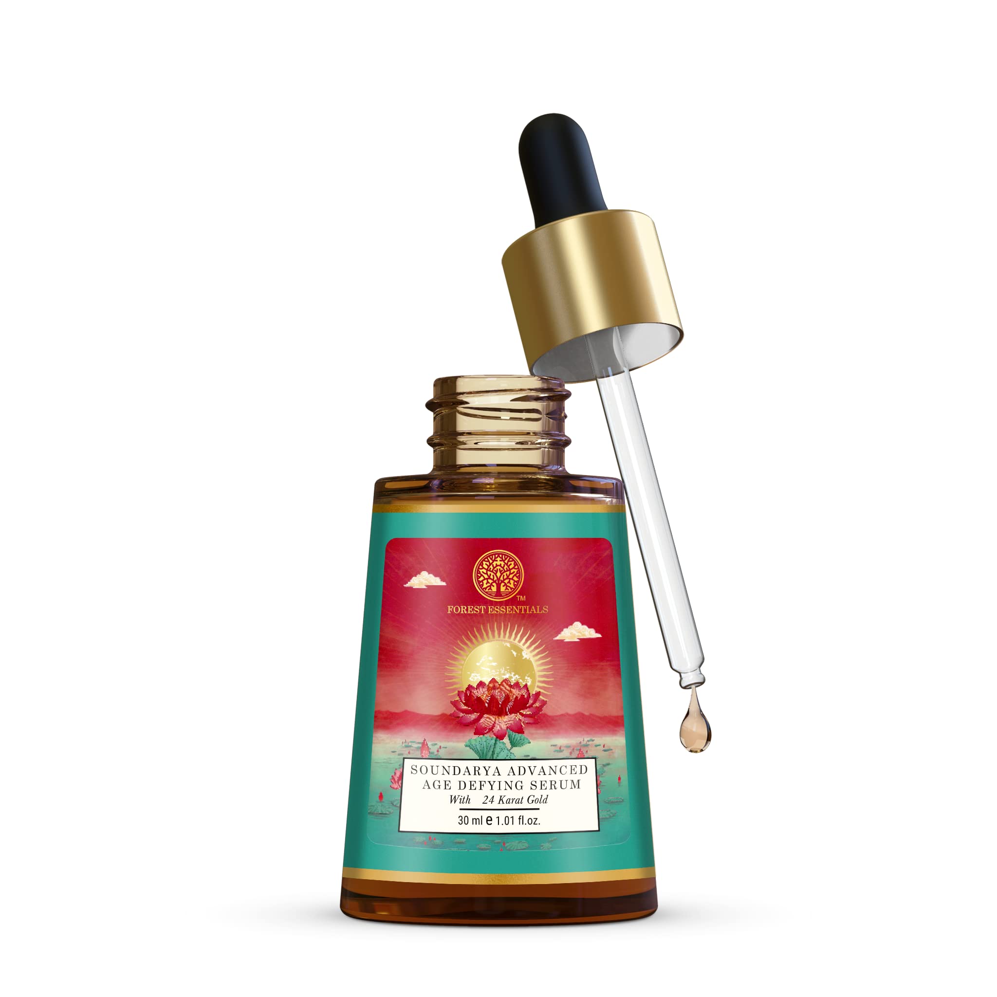 Forest Essentials Advanced Soundarya Age Defying Facial Serum With 24K Gold – view 3