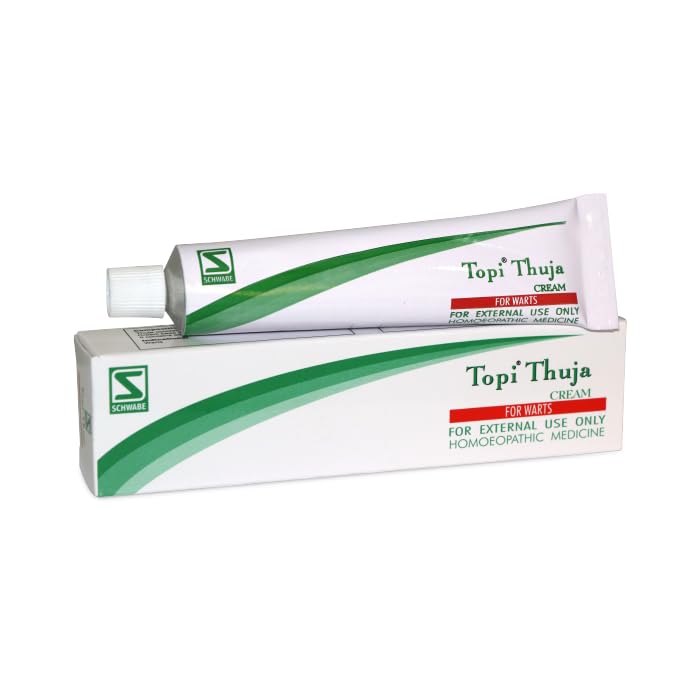 Front pack of Dr. Willmar Schwabe Topi Thuja cream