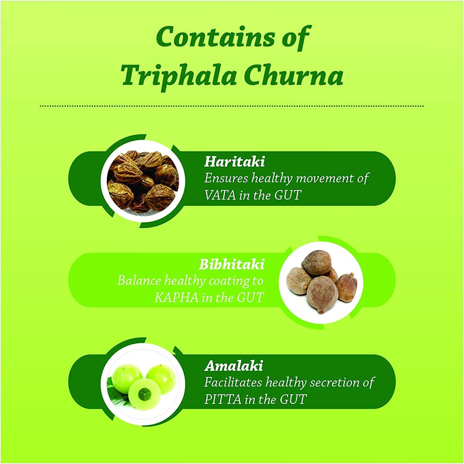 Baidyanath Asli Ayurved Nagpur Triphala Churna 500 G (Pack Of 2) - Helps Relieve Constipation Acidity & Gas Relief - Ayurvedic Remedy For Gastro-Intestinal Health – view 6