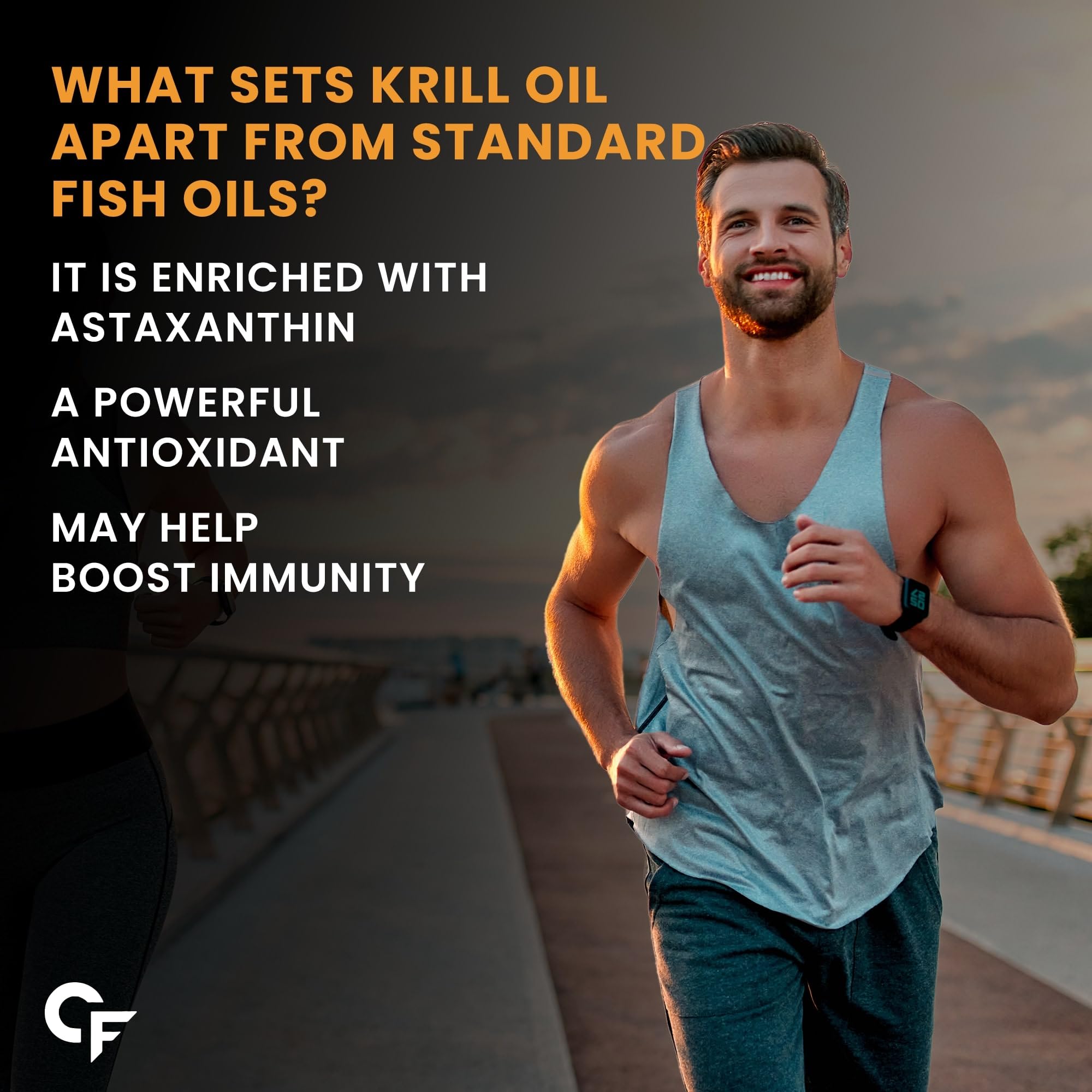 Carbamide Forte Antarctic Krill Oil Capsules 1000mg with Marine Phospholipids & 2% Astaxanthin – view 4