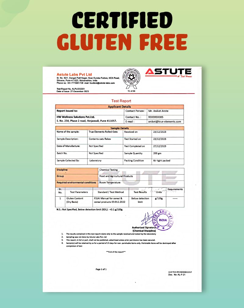 True Elements Rolled Oats 1.2kg - Monthly pack – view 8