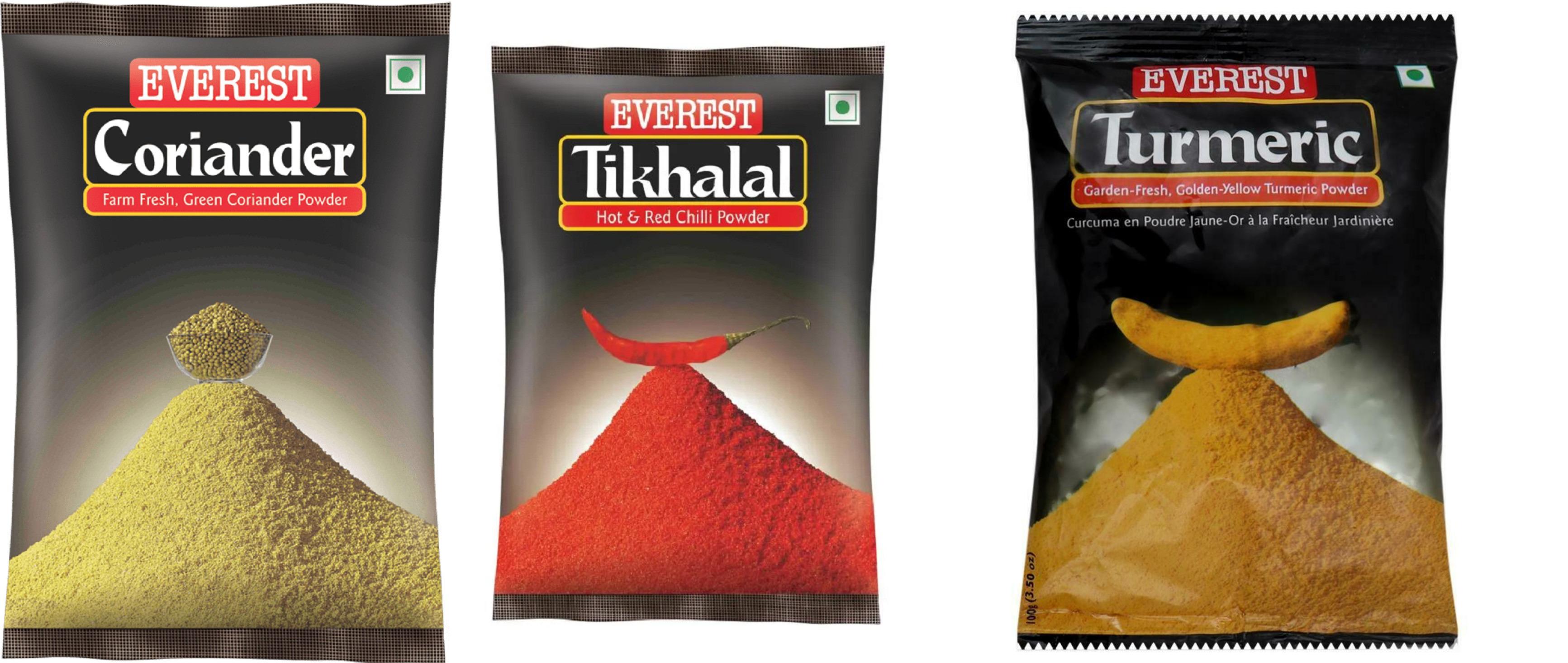 Everest Red Chilli Powder 500 Gm +Coriander Powder 500 Gm + Turmeric Powder – view 1