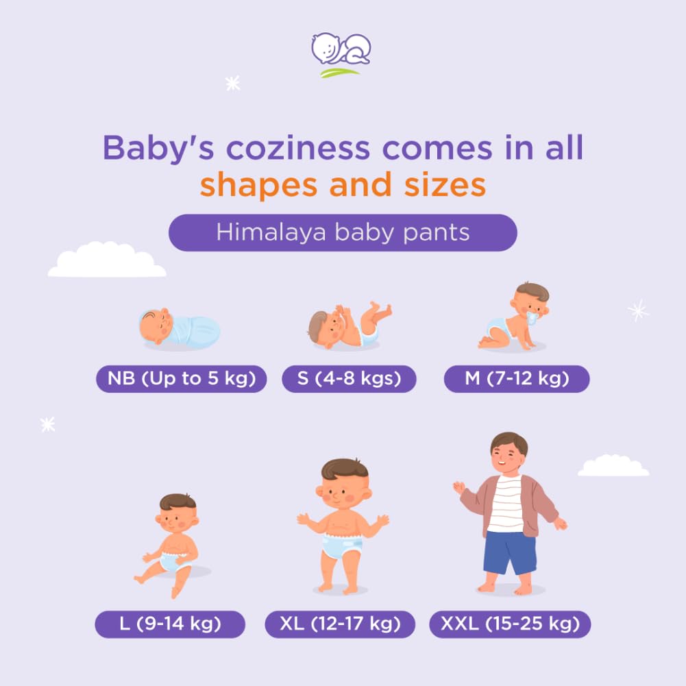 Himalaya Total Care Baby Pants Diapers, X-Large (XL), 54 Count, (12 - 17 kg), With Anti-Rash Shield, Indian Aloe Vera and Yashad Bhasma, Silky Soft Inner Layer – view 8