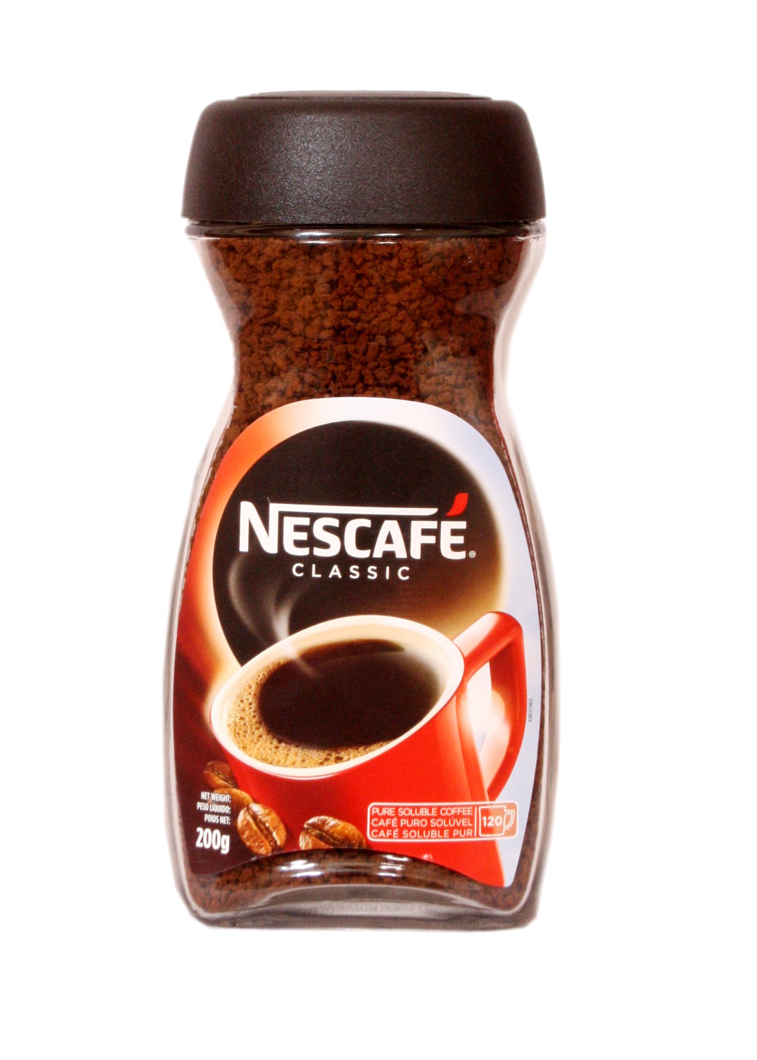 Jar of Nescafe Classic instant coffee granules, 200 g pack