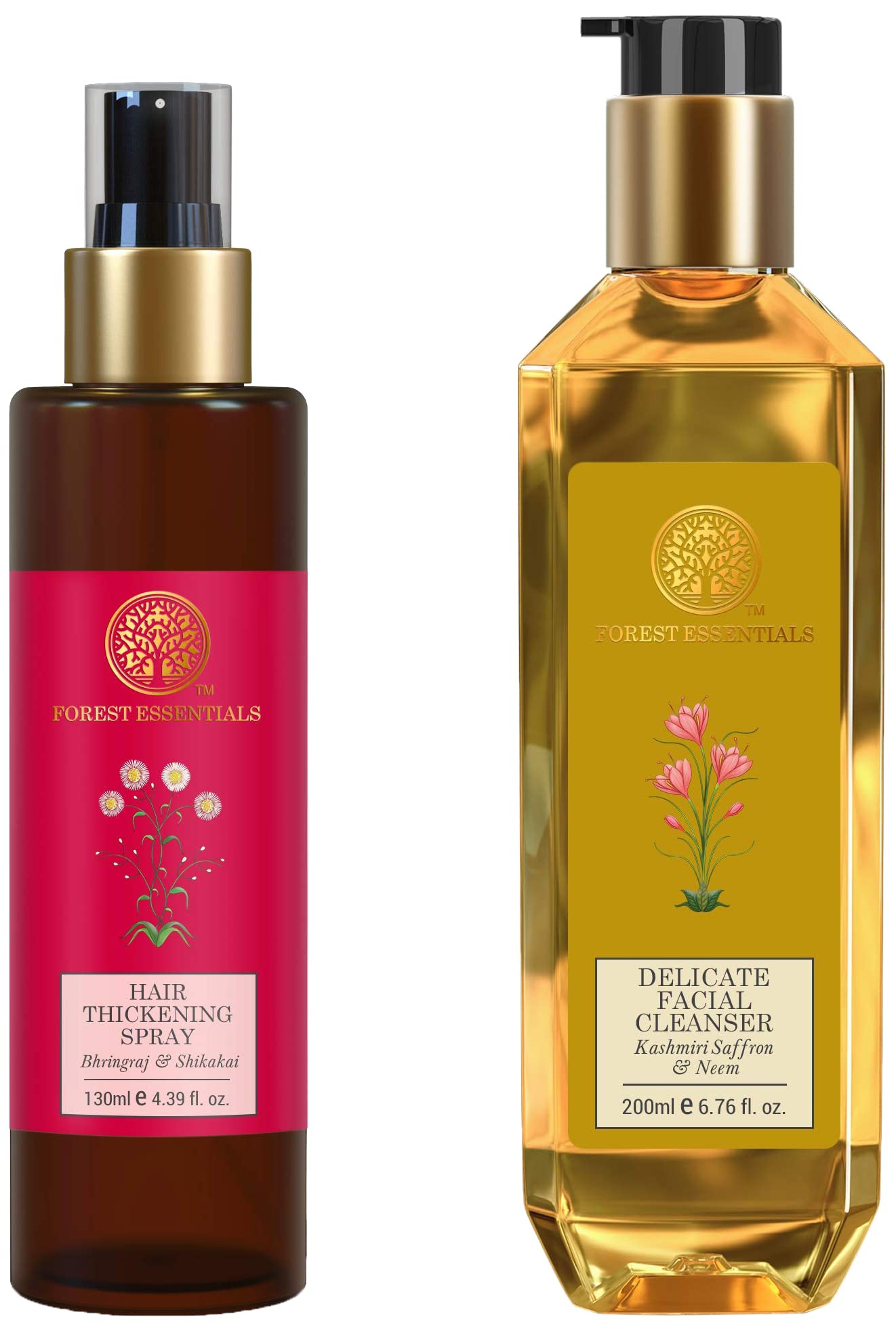 130 ml Forest Essentials hair serum spray bottle front view