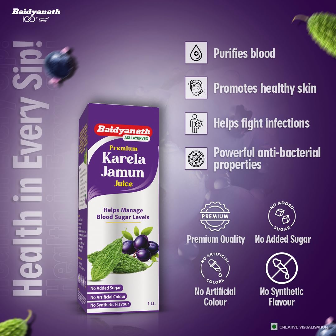 Baidyanath Premium Karela Jamun Juice - 1L – view 3