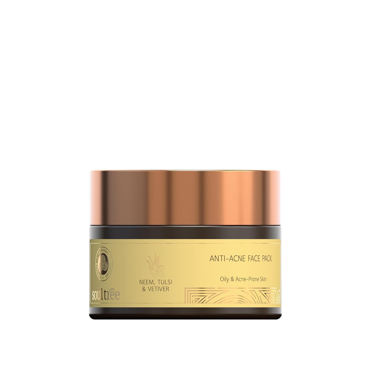SoulTree Radiance Face Pack - Pink Lotus, Saffron & Turmeric | All Skin Types - 30gm