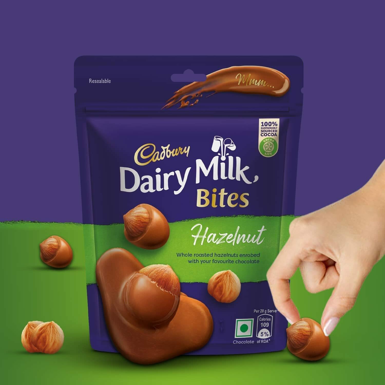 Cadbury Dairy Milk Bites Hazelnut chocolate pack 30 g