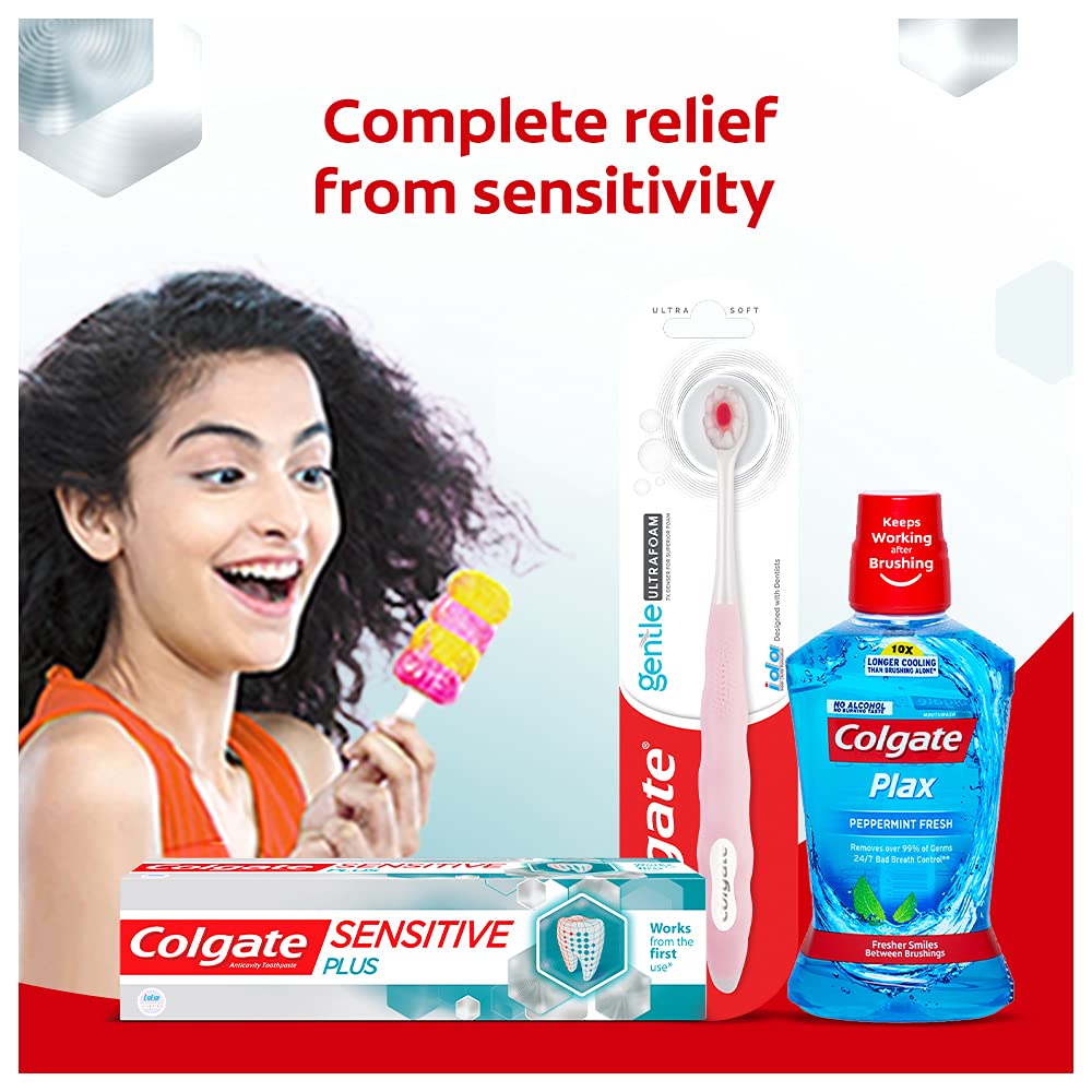 Colgate Sensitive Plus Sensitivity Relief Toothpaste, Pack Of 140g (70g X 2), With PRO-ARGIN Technology, Clinically Proven Formula Provides INSTANT Relief From Tooth Sensitivity – view 9