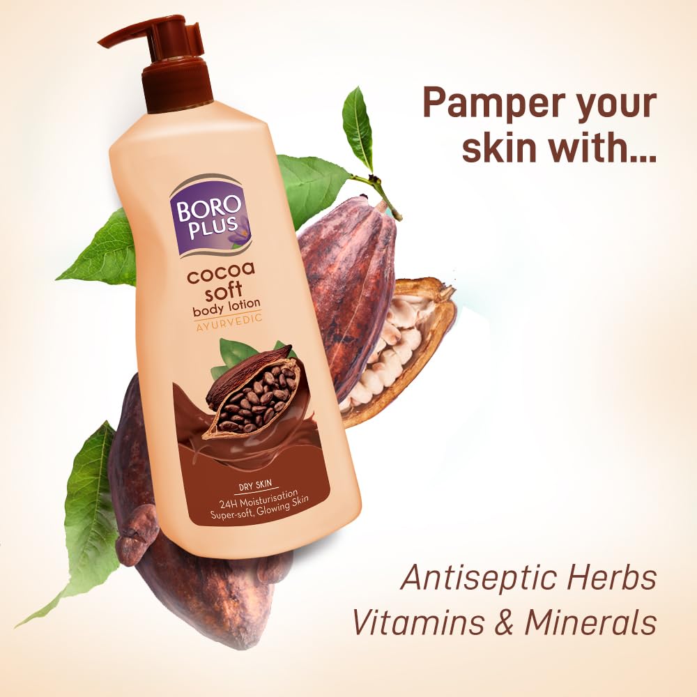 BOROPLUS Boro Plus Cocoa Soft Body Lotion For Skin Combination , 400 Ml, 1 Count – view 4