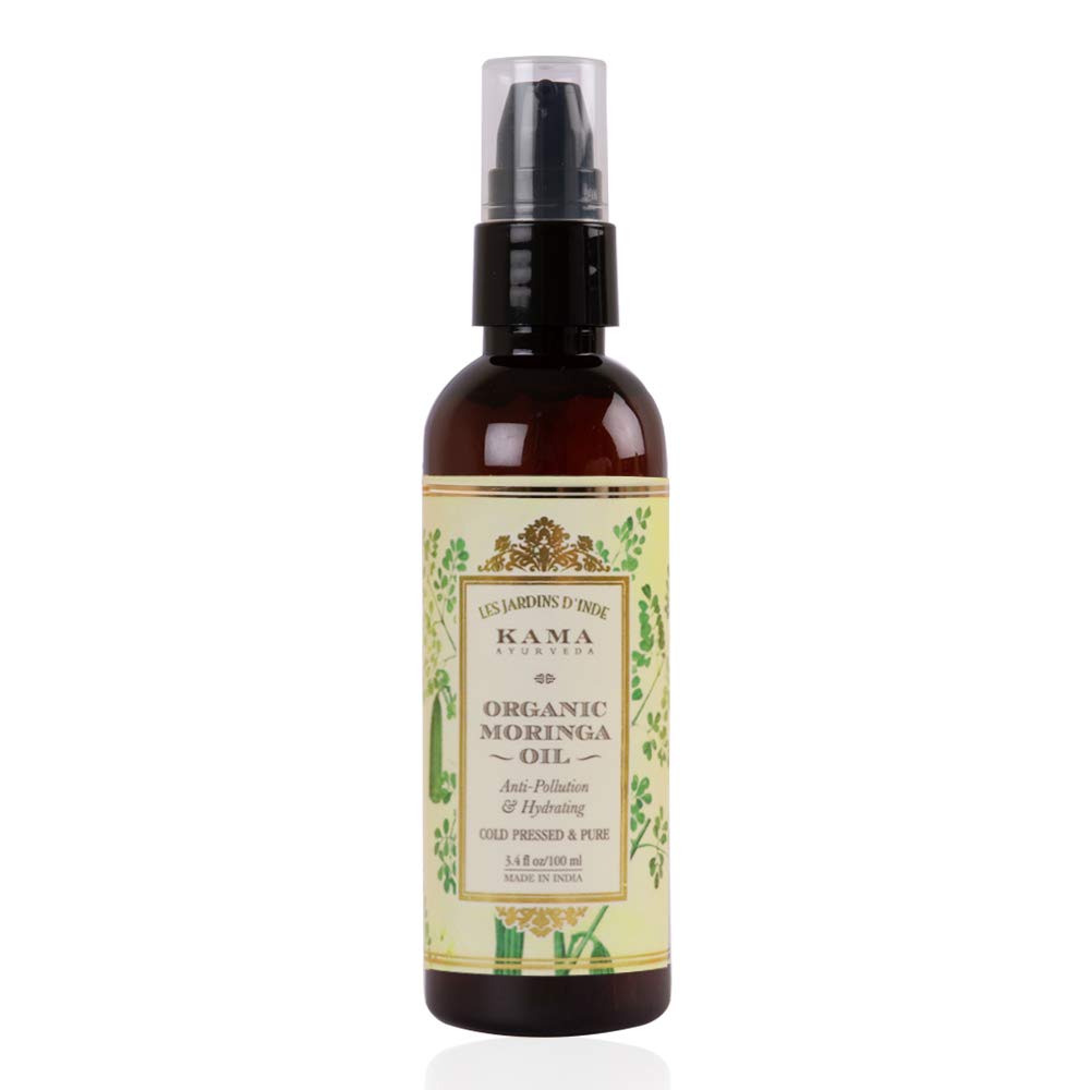 Kama Ayurveda moringa oil bottle for oily skin care