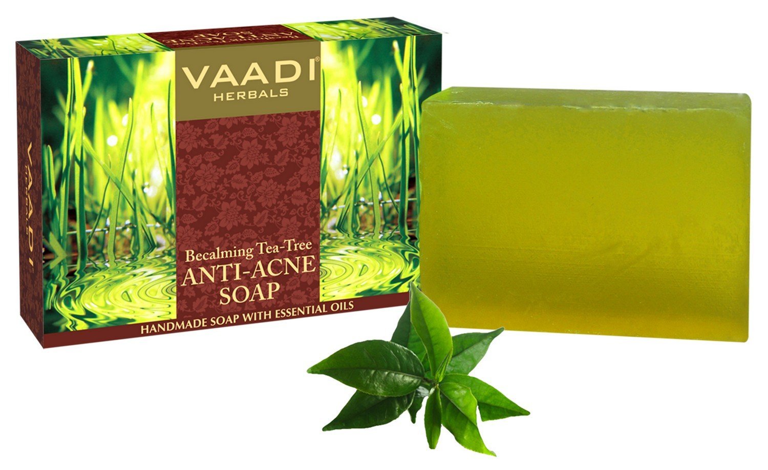 Vaadi Herbals Becalming Tea Tree Soap Anti Acne Therapy, 75g – view 2