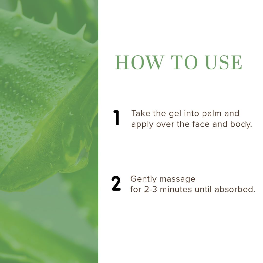 Khadi Natural Ayurvedic Aloevera Gel (Transparent), 200g – view 3