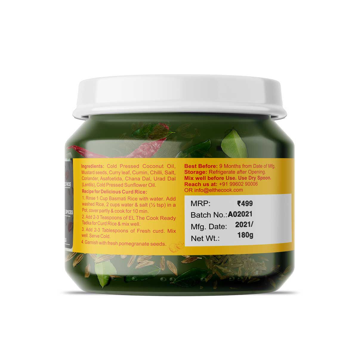 El The Cook Curd Rice Tadka Jar - 180g – view 2