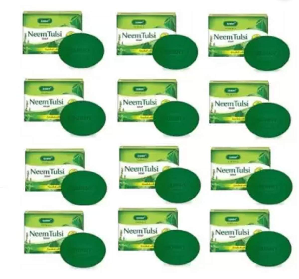 Bakson's Sunny herbal Neem Tulsi Soap bars in retail pack