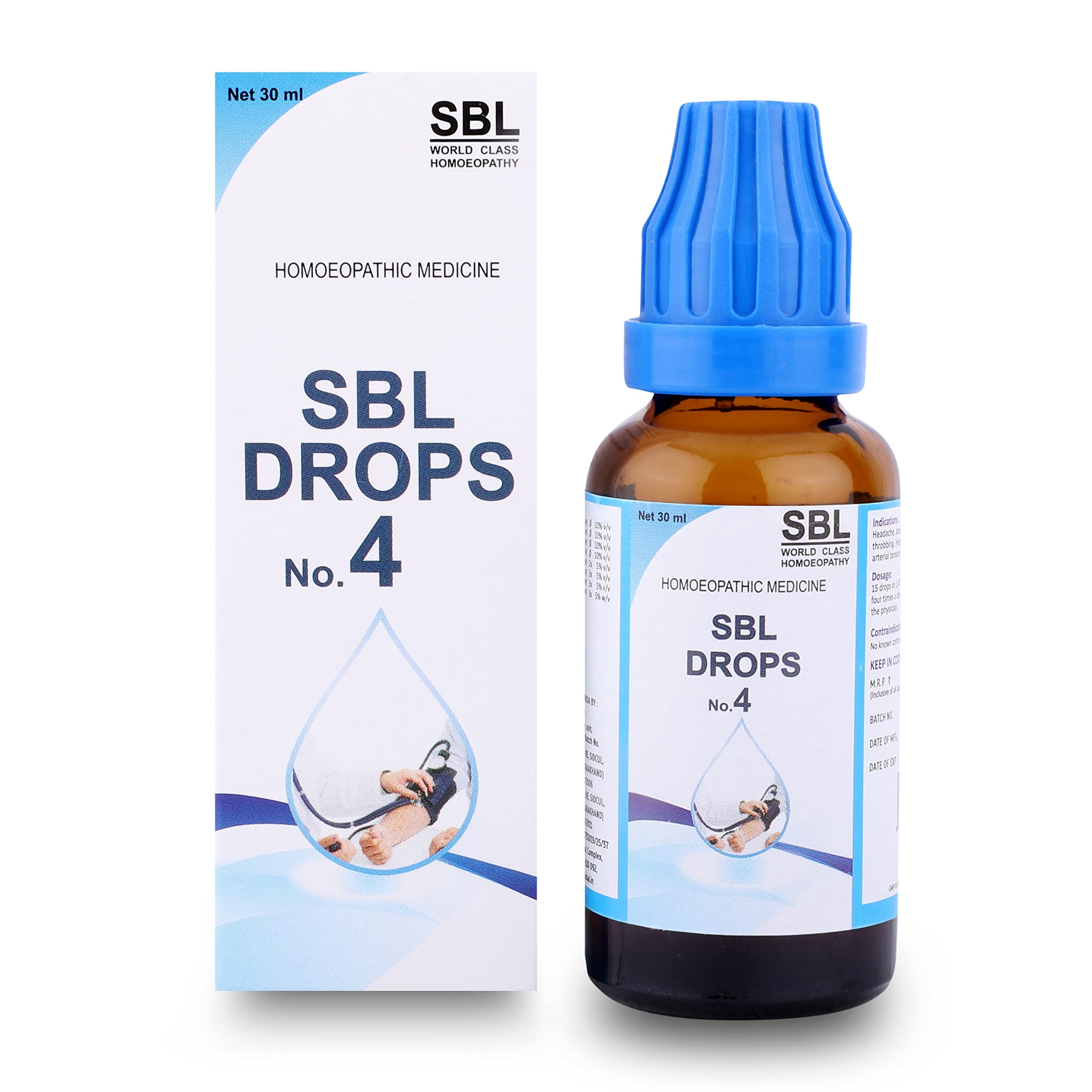 SBL Drops No 4 drops bottle with 30 ml pack