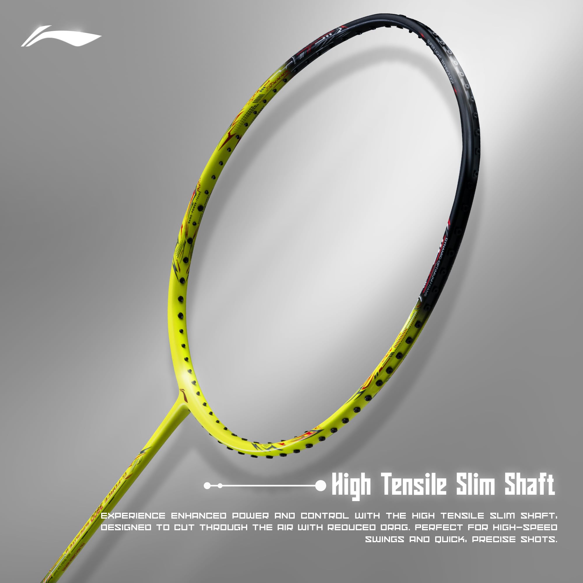 Li-Ning Li-Ning G-Force 3800 II Superlite Unstrung Badminton Racket with Full Cover – view 3