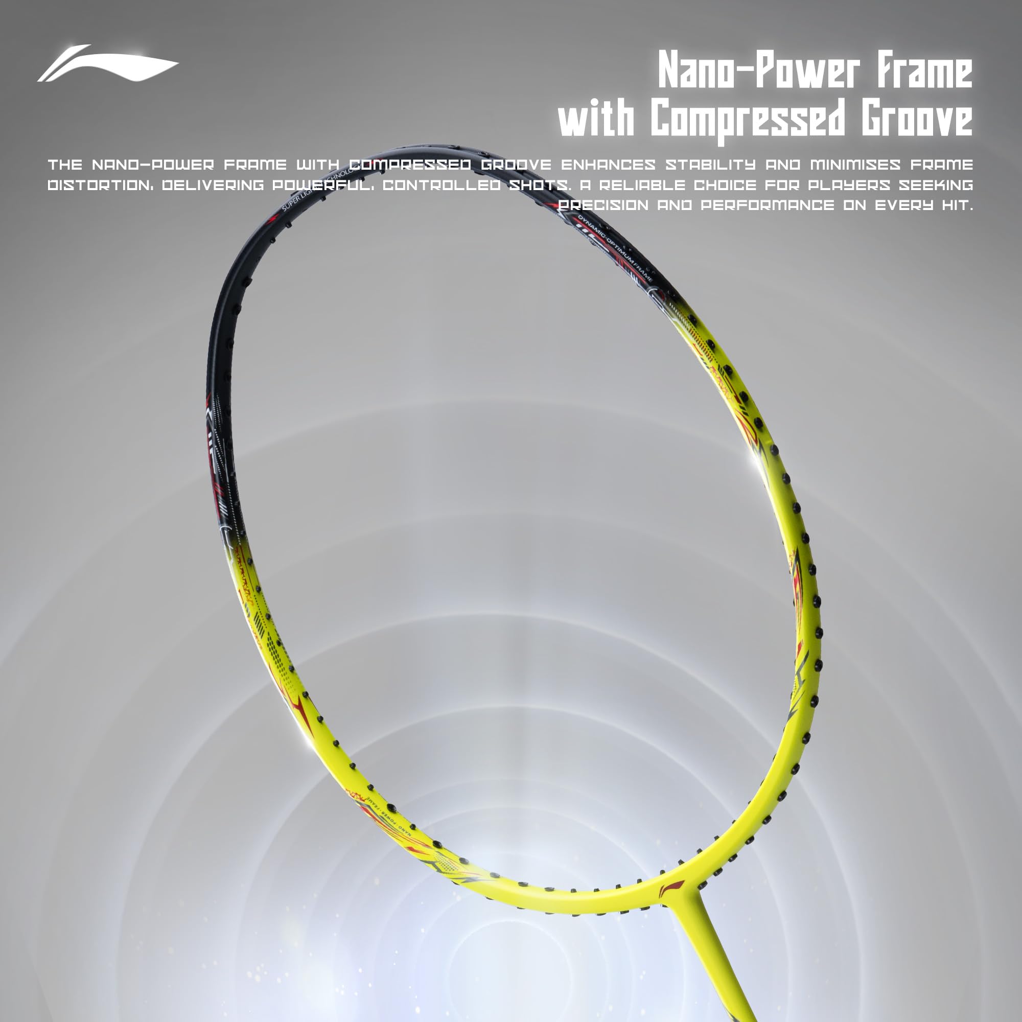 Li-Ning Li-Ning G-Force 3800 II Superlite Unstrung Badminton Racket with Full Cover – view 4