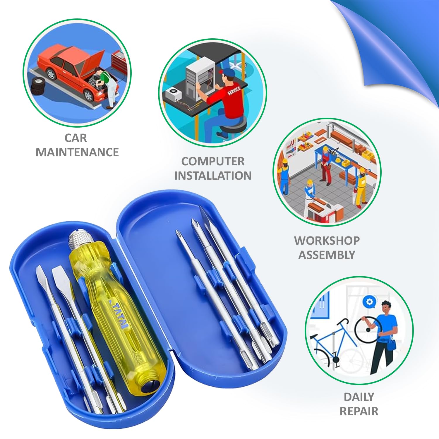 TATA Agrico 5-in-1 Screwdriver Set – view 2