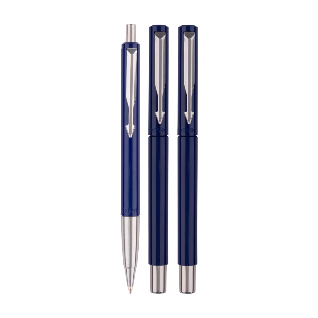 Parker Vector Standard Fountain Pen, Roller Ball Pen and Ball Pen - (Blue) – view 2