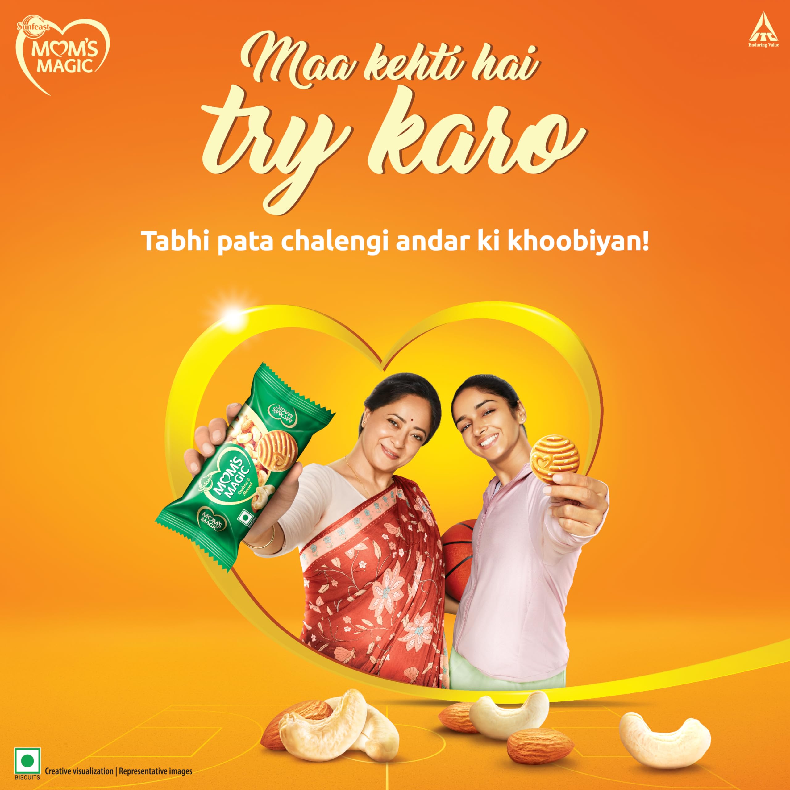 Sunfeast Mom's Magic Cashew and Almond Cookie, 100g (Buy 4 Get 1 Extra) – view 2