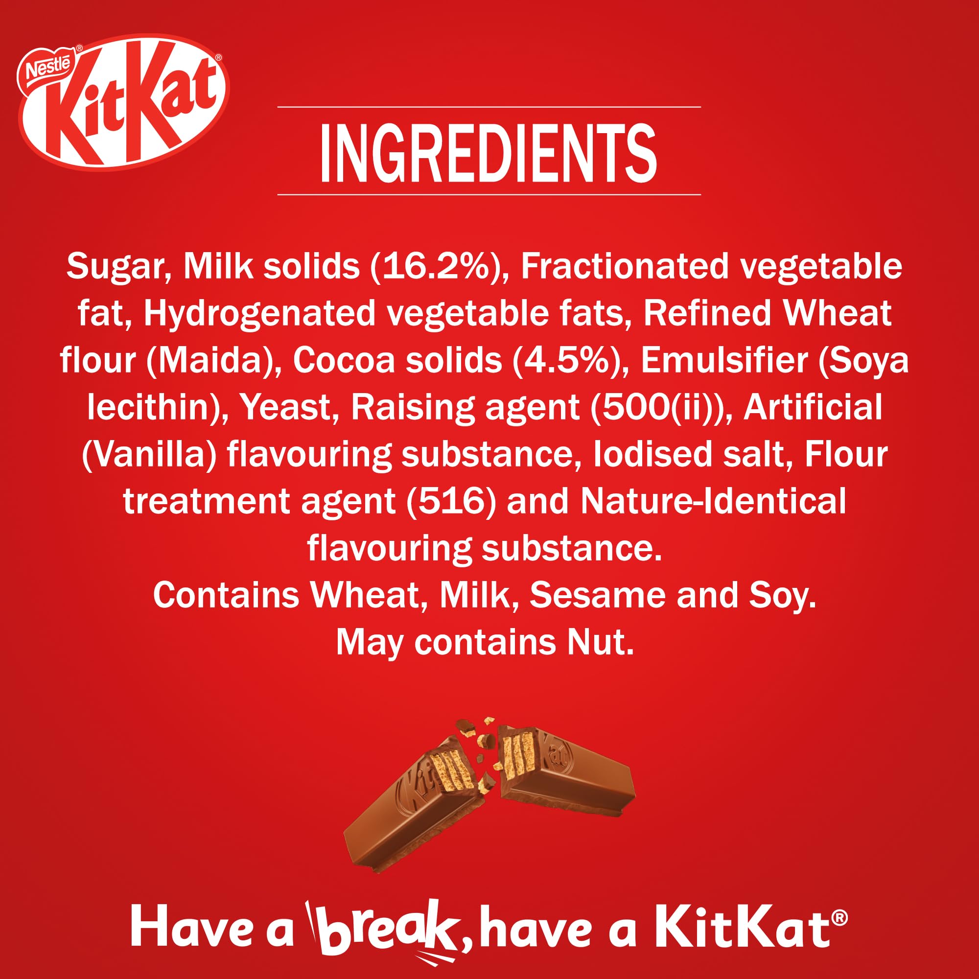 Nestle-KitKat Share & Snap 2×3 Fingers, 57g each, (Pack of 14) – view 3