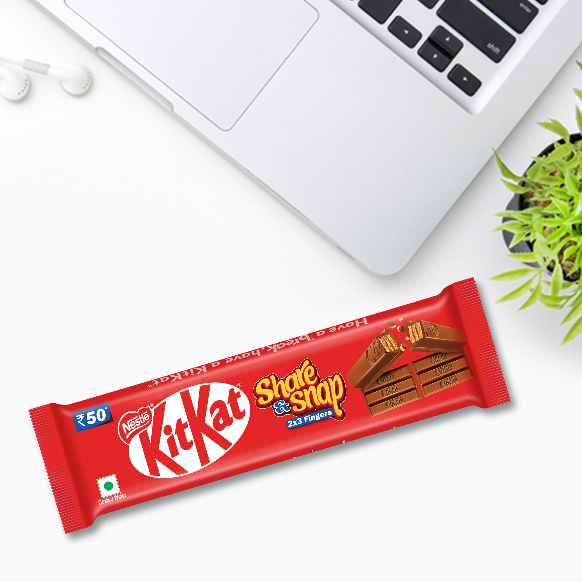 Nestle-KitKat Share & Snap 2×3 Fingers, 57g each, (Pack of 14) – view 5