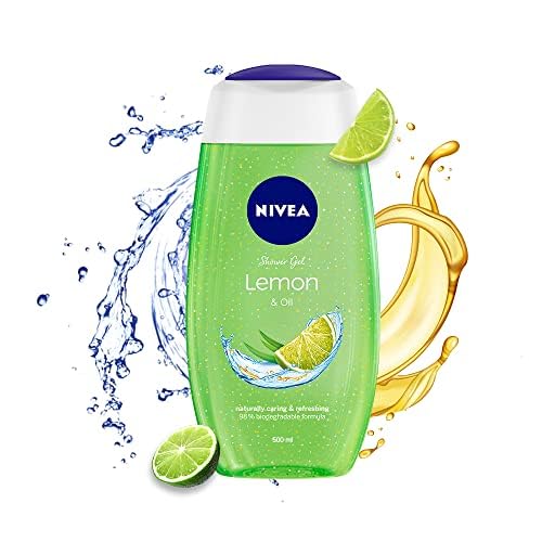 NIVEA Lemon & Oil Body Wash, Pampering Care With Refreshing Scent Of Lemon, Home & Travel Kit, 250ml+ 125ml – view 2