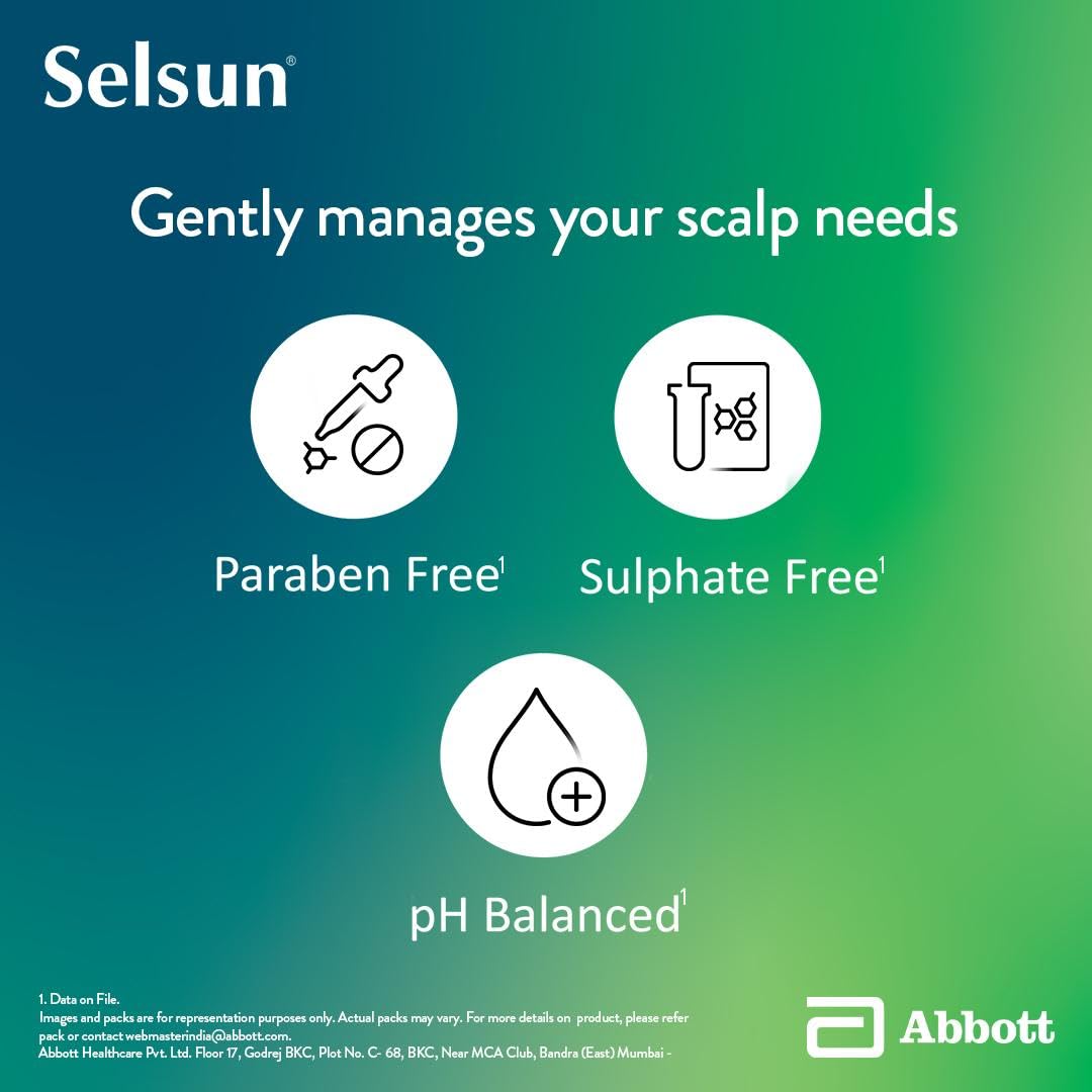Abbott Selsun Suspension Anti Dandruff Shampoo, Clears away dandruff flakes, Relieves from excessive oil, Relieves from dandruff related itching (120ml) – view 7
