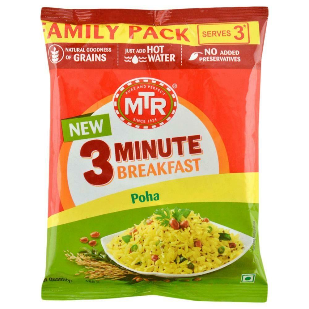 Pack of MTR 3 Minute Breakfast Poha 160 g