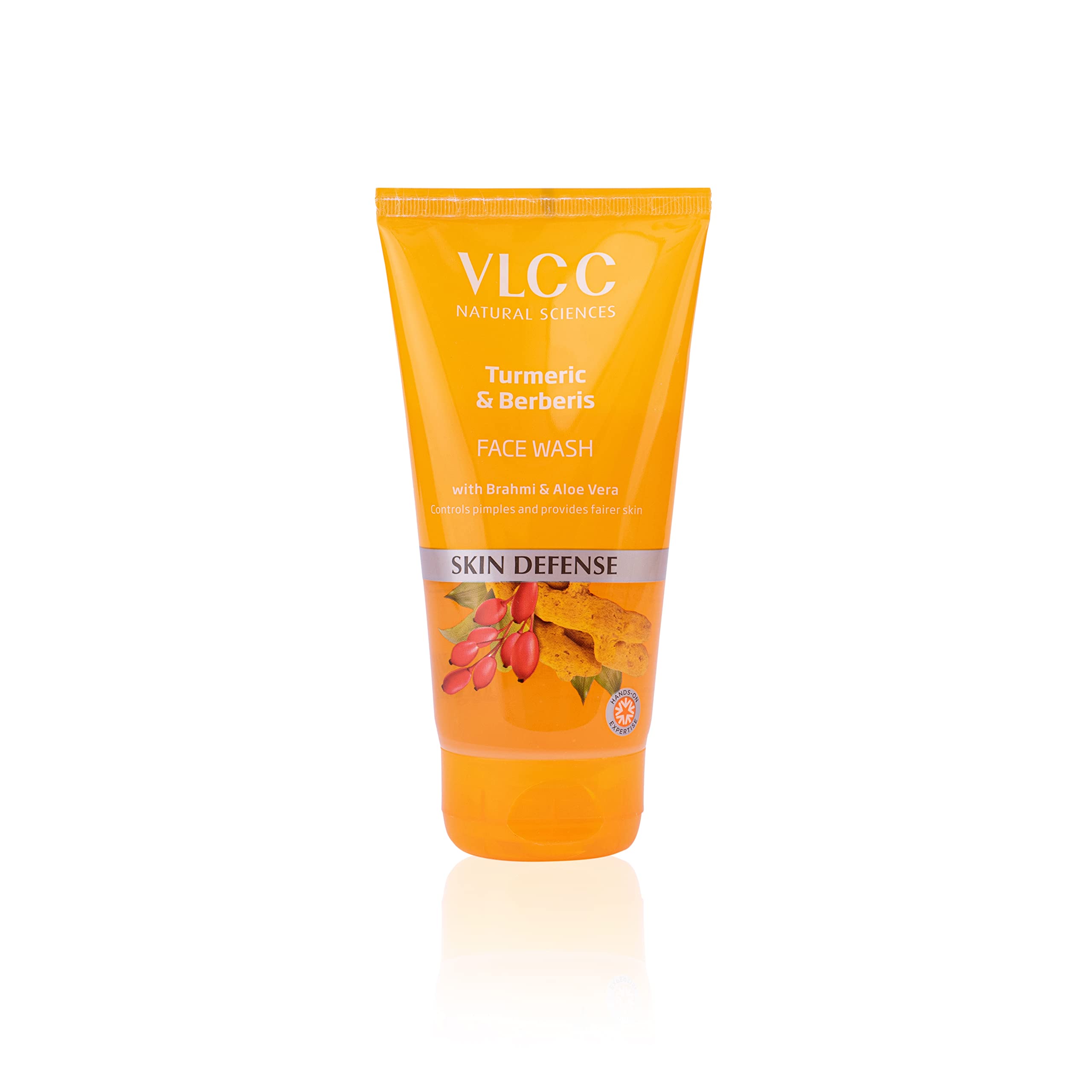 VLCC Turmeric & Berberis Face Wash + Anti Tan Skin Lightening Face Wash -150ml X 2 - Buy One Get One - with Turmeric & Berberis, Mulberry Extract, and Orange Peel Extract – view 4