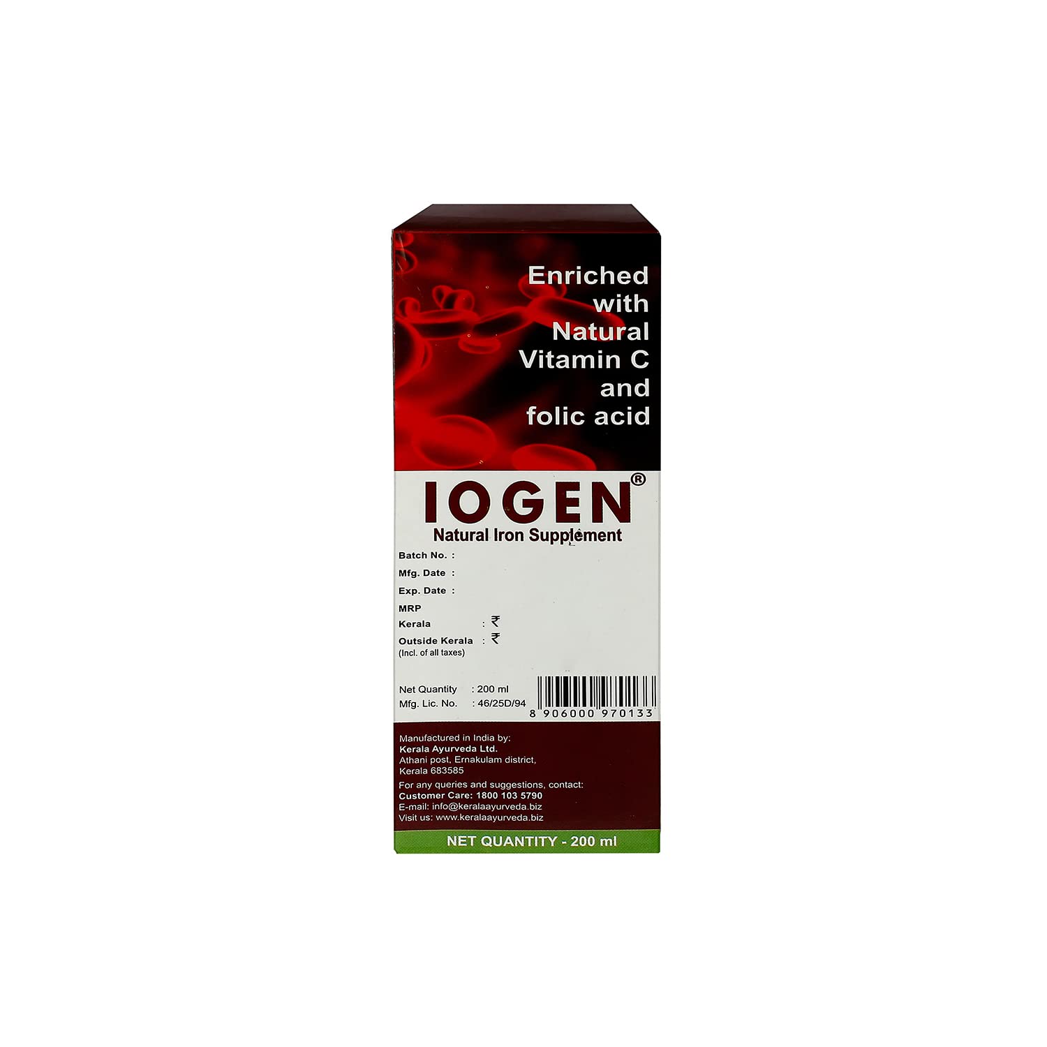 Kerala Ayurveda Iogen 200ml – view 2