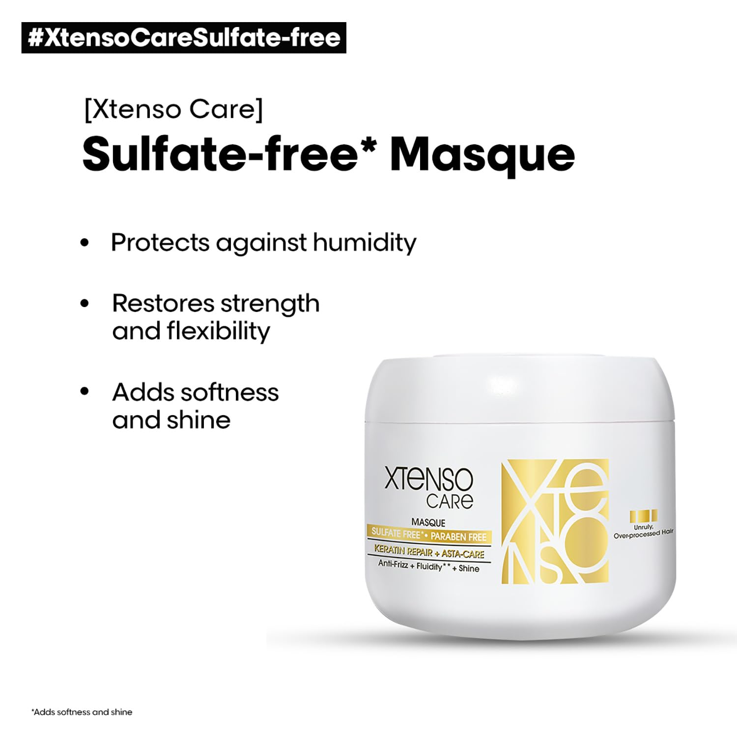 L'OREAL PROFESSIONNEL PARIS Xtenso Care Sulfate-Free* Shampoo 250Ml And Hair Masque 200Ml Combo For All Hair Types (Pack Of 2) – view 4