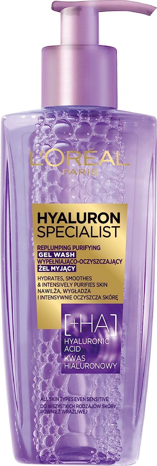 L'Oreal Paris hyaluronic acid gel face wash tube 200ml