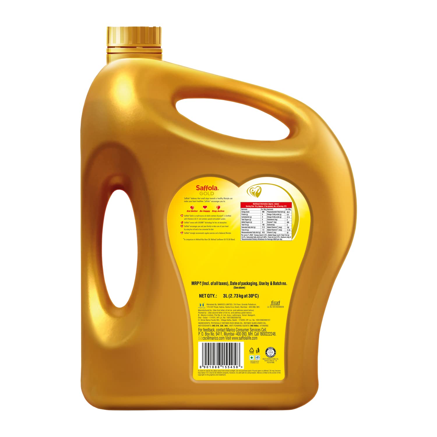 Saffola Gold Refined Oil – view 2
