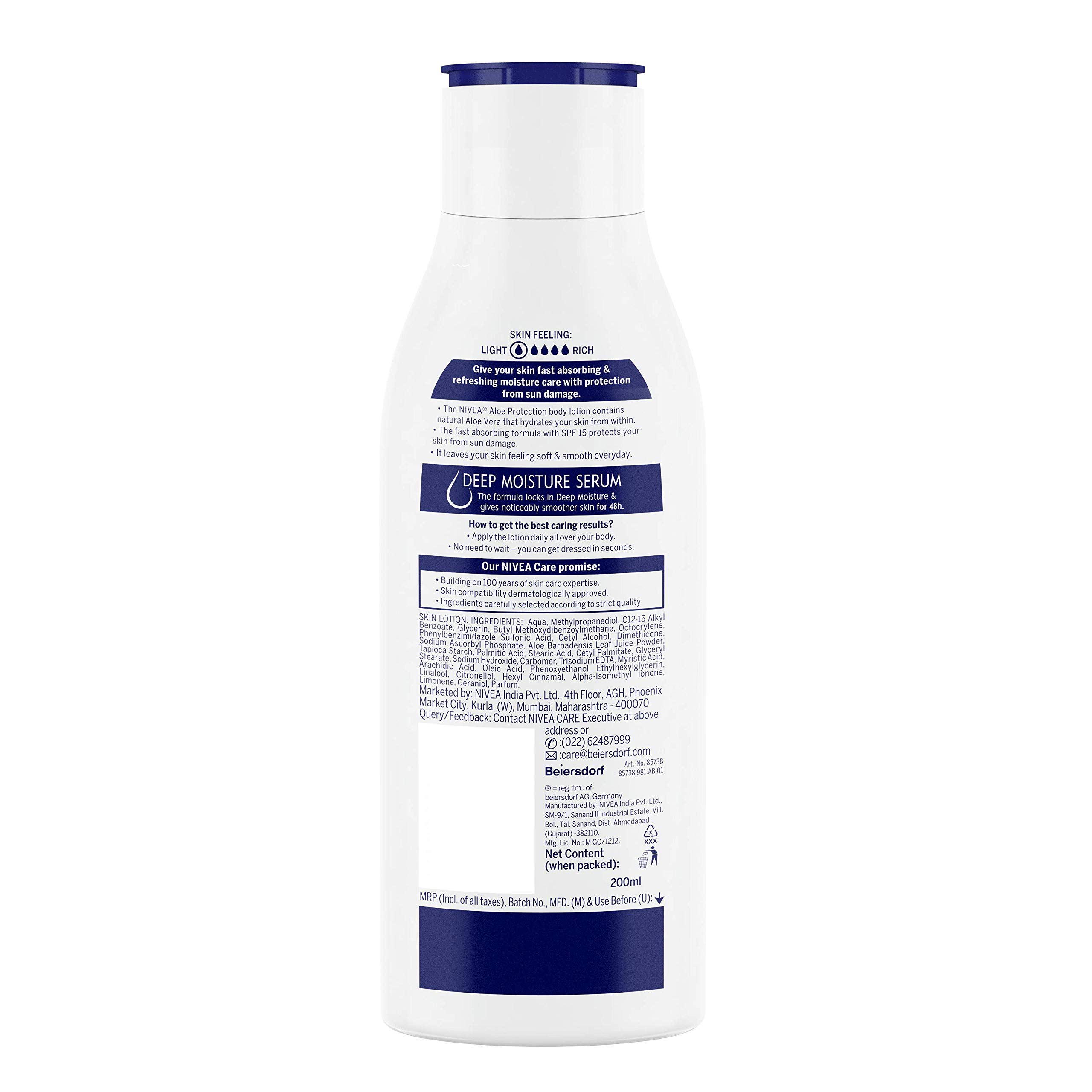 NIVEA Aloe Protection Body Lotion 200 ml – view 6