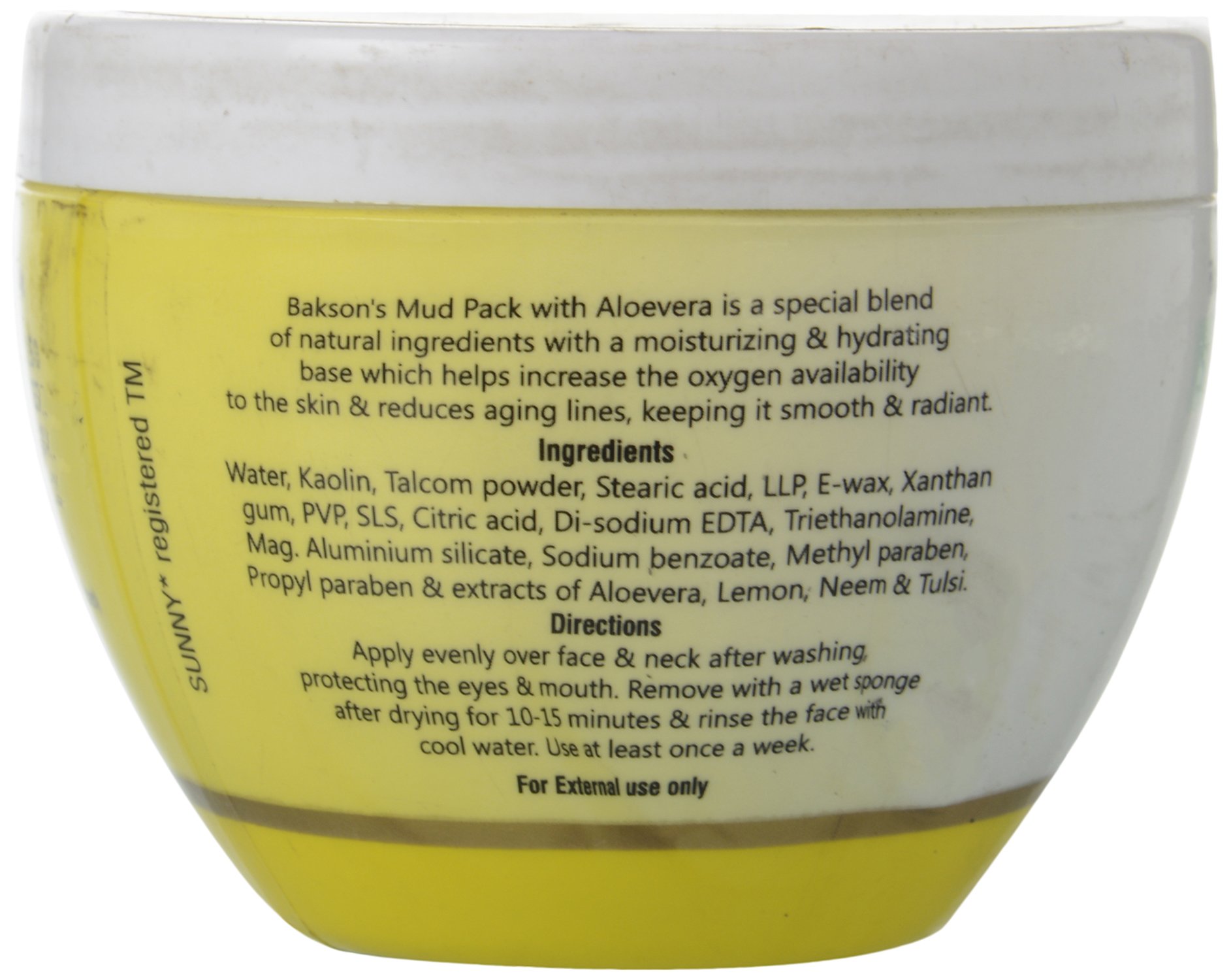 Bakson's Sunny Mud Pack With Aloe Vera Neem Tulsi And Lemon (150 g) – view 2