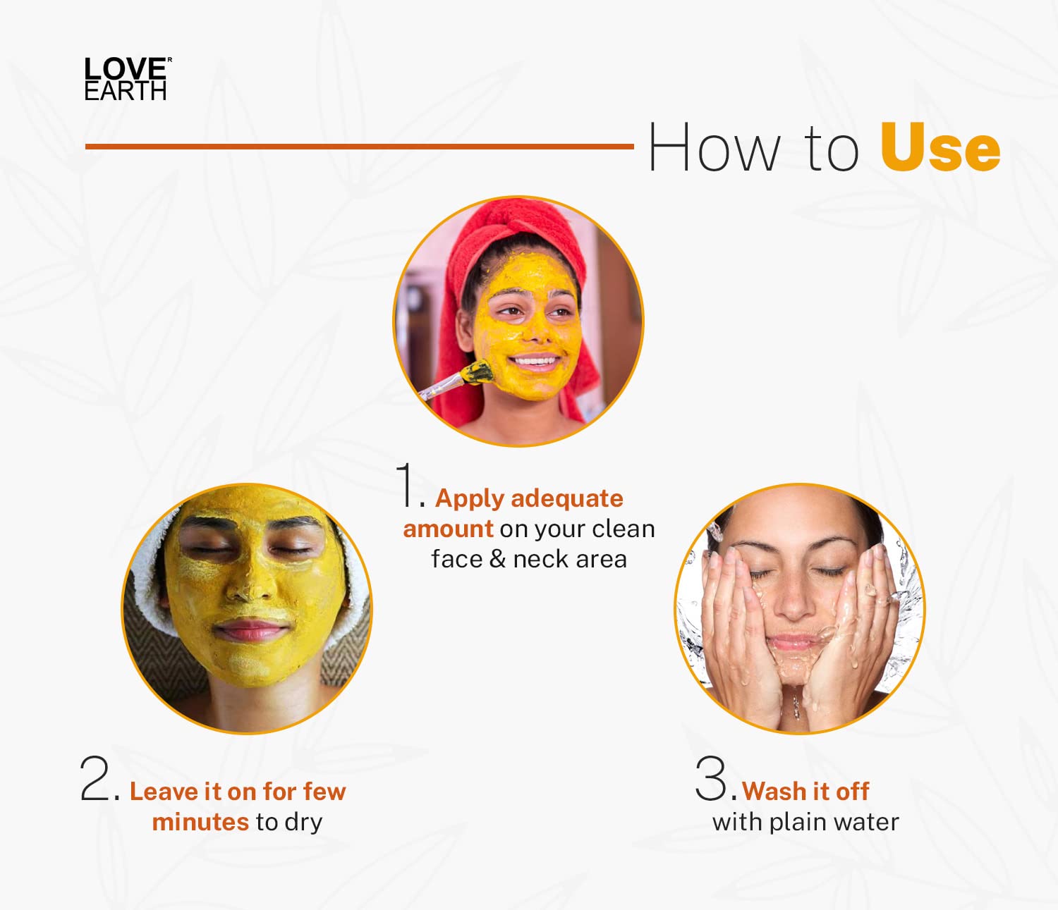 Love Earth Haldi Chandan Rose Face Pack With Amba Haldi & Chandan, For Face & Body, Paraben Free 30gm – view 5