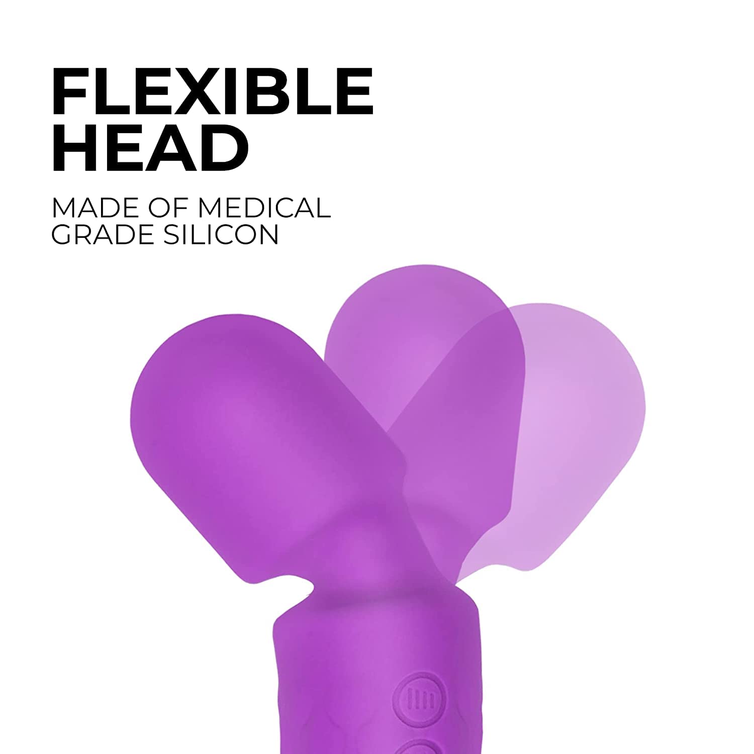 FEGSY Full Body Massager for Women & Men, Rechargeable Wireless Massager Machine for Pain Relief, Handheld Massager with Medical Grade Silicone, 8 Speeds, 20 Modes (Purple) – view 2