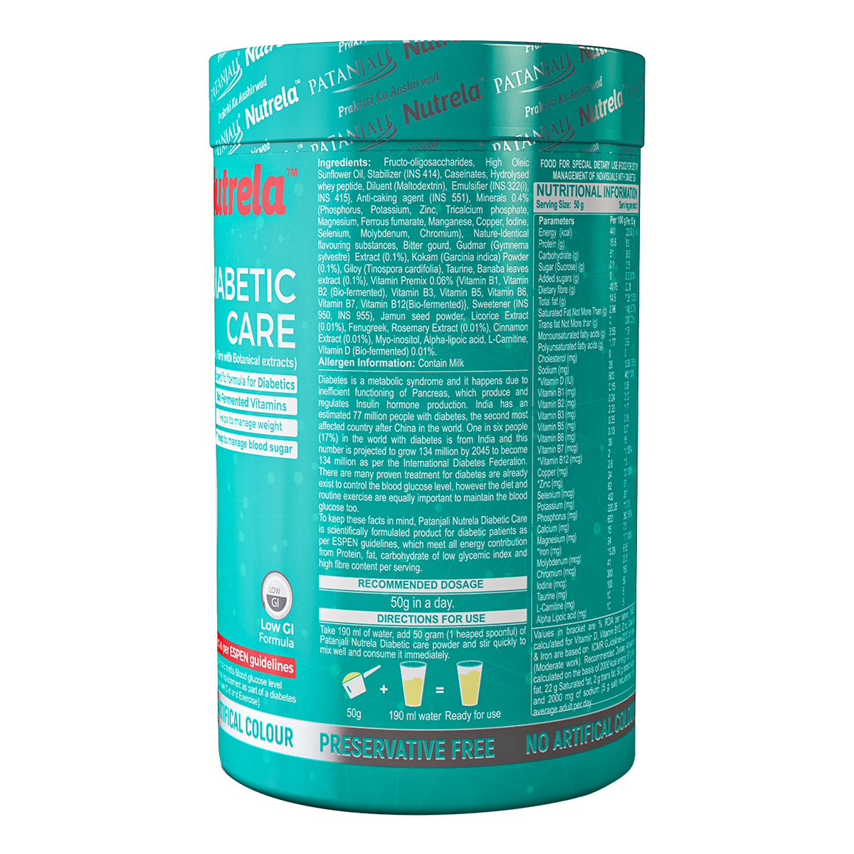 Patanjali Nutrela Diabetic Care 400 g – view 4