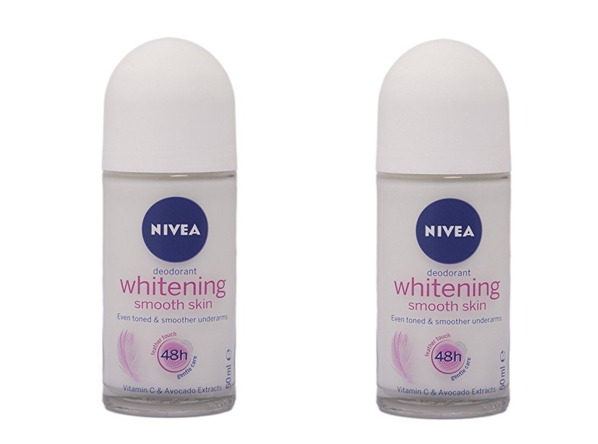 Fresh Nivea women's whitening roll-on deodorant twin pack