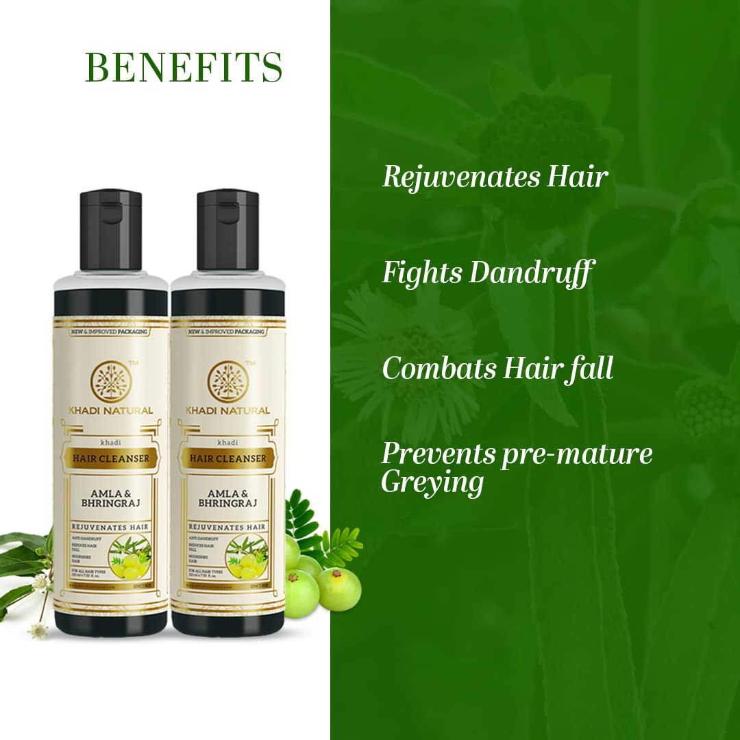 Khadi Natural Amla & Bhringraj Hair Shampoo – view 2