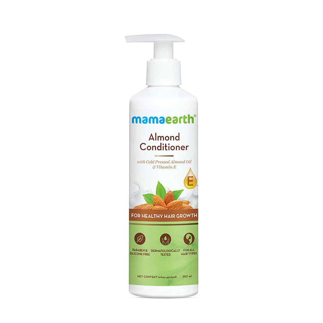 Mamaearth Almond Conditioner 250 ml bottle front pack shot