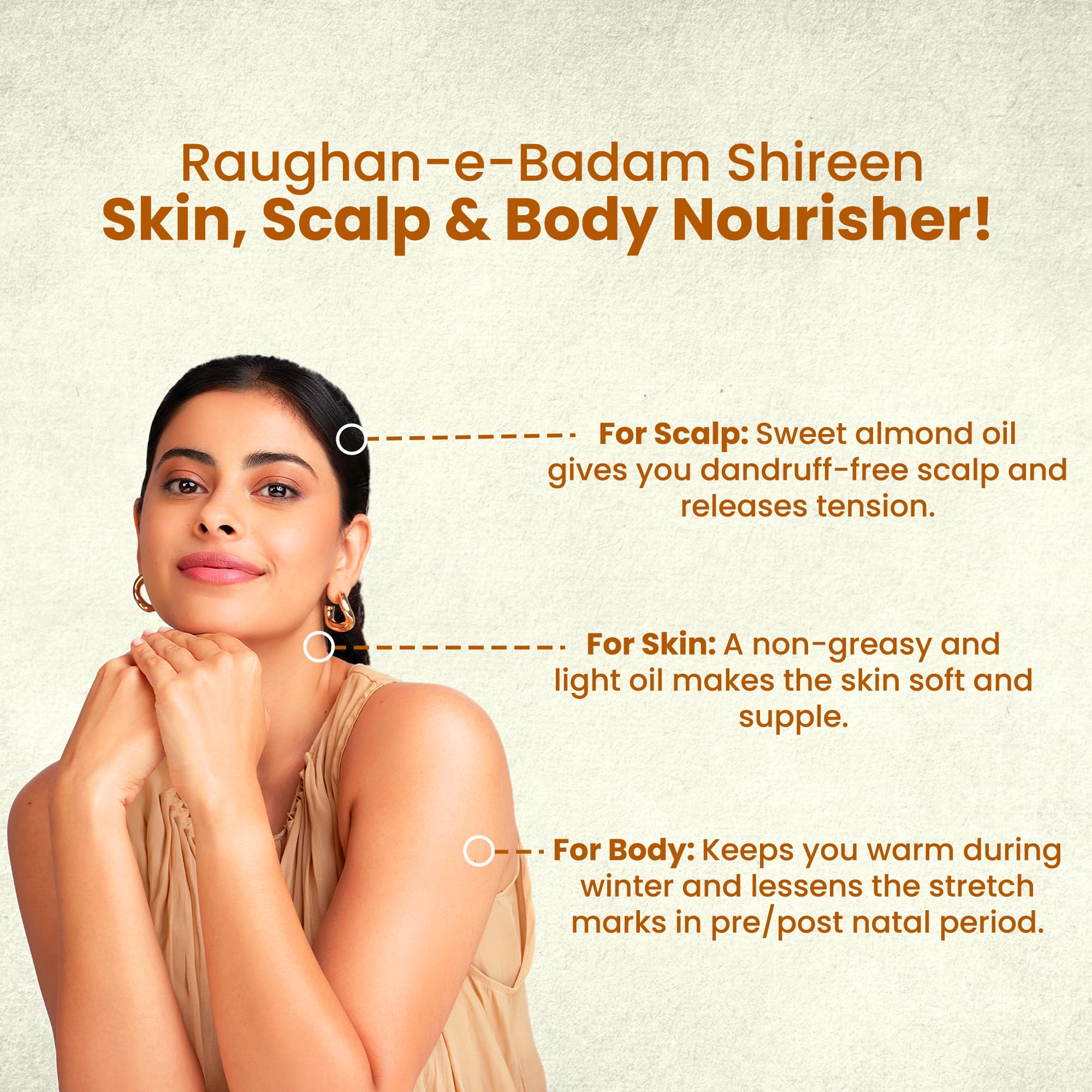 Hamdard RAUGHAN-E-BADAM SHIREEN Sweet Almond Oil for Body and Skin – view 4