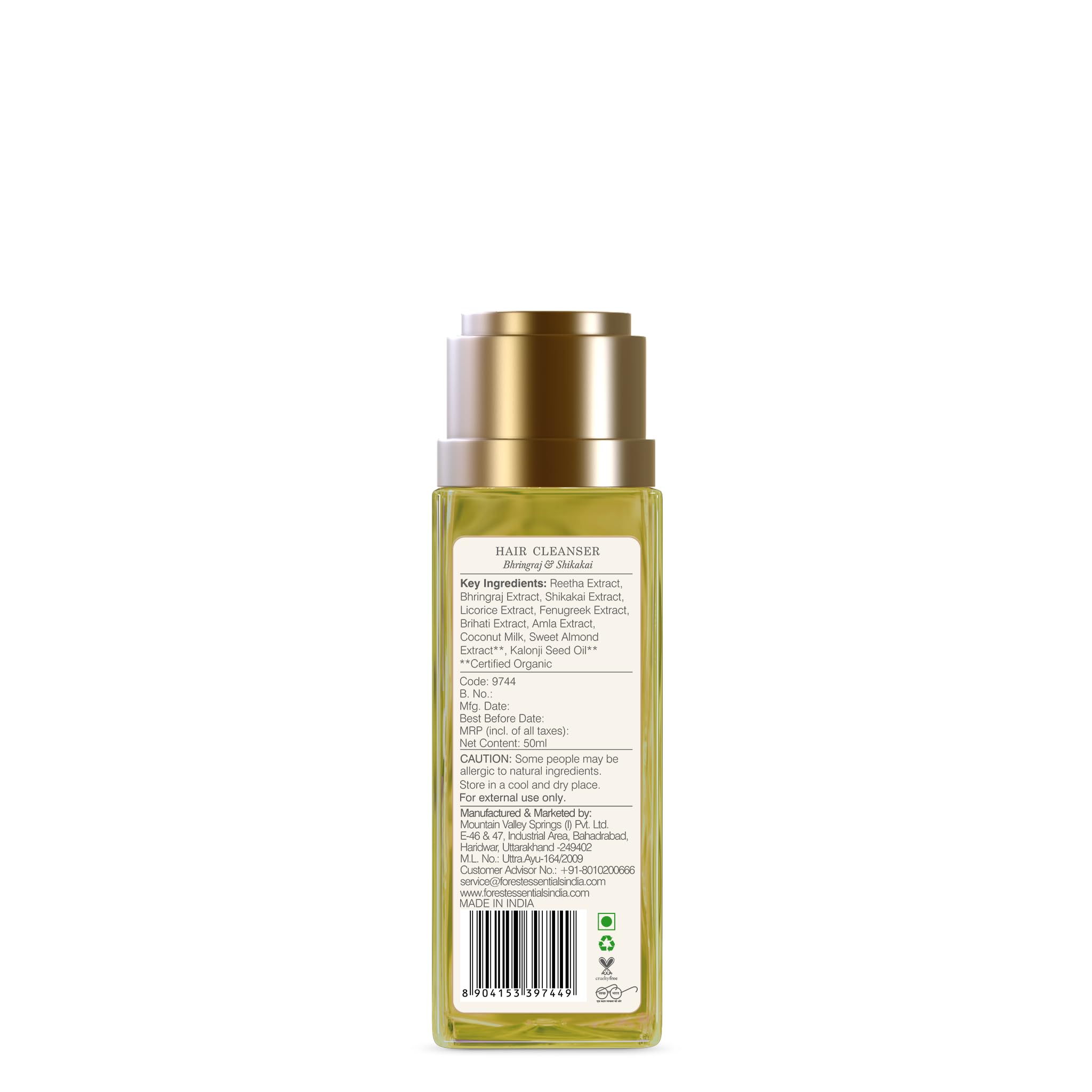 Forest Essentials Travel Size Hair Cleanser Bhringraj & Shikakai – view 6