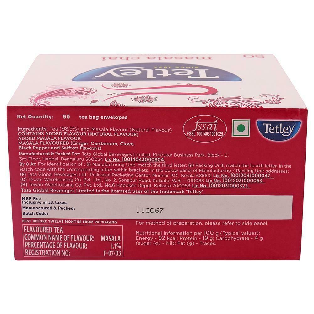 Tetley Masala Leaf Tea Bags 50 Pcs – view 5