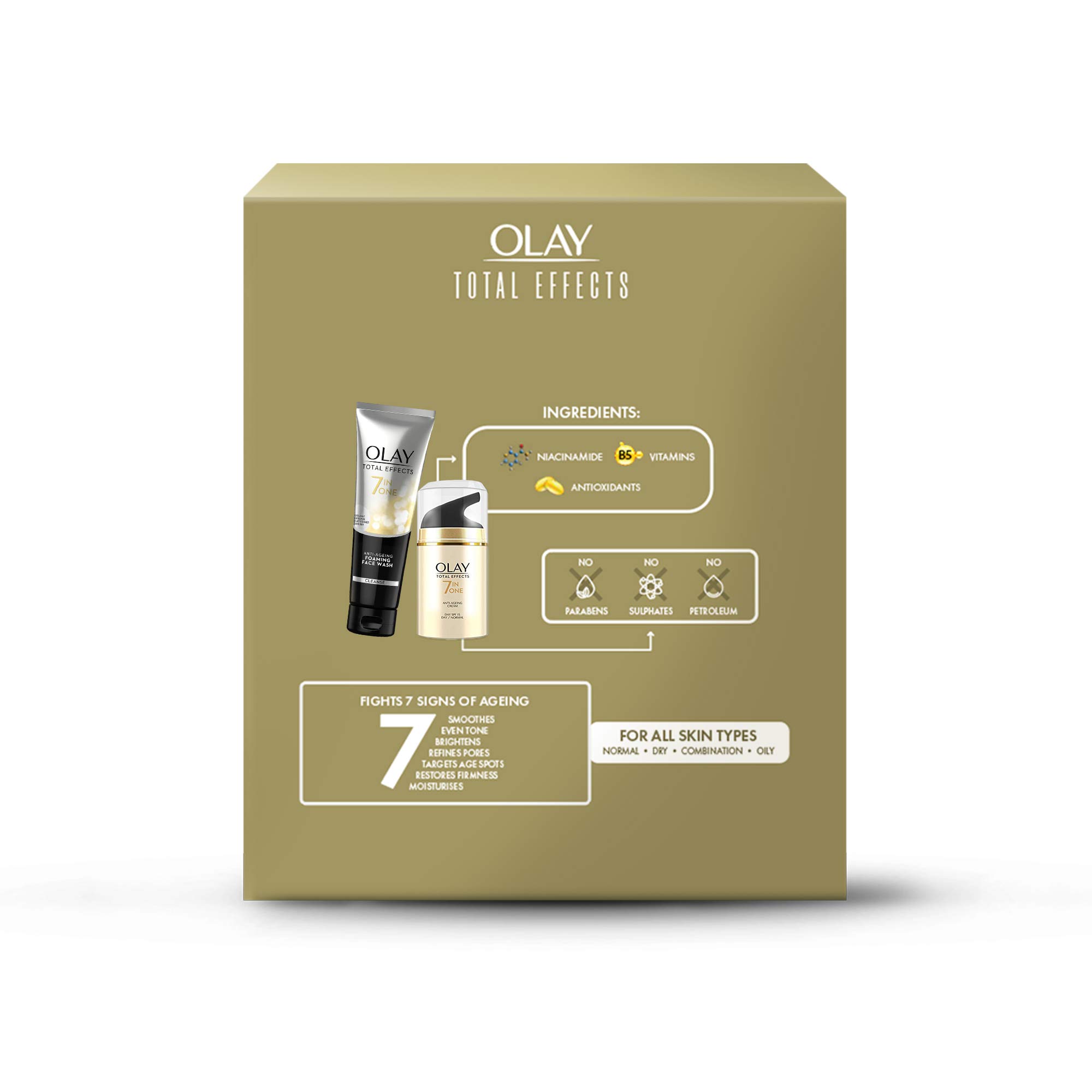 Olay Total Effects Giftpack - Day Cream with SPF 15 50gm + Cleanser 100g – view 3