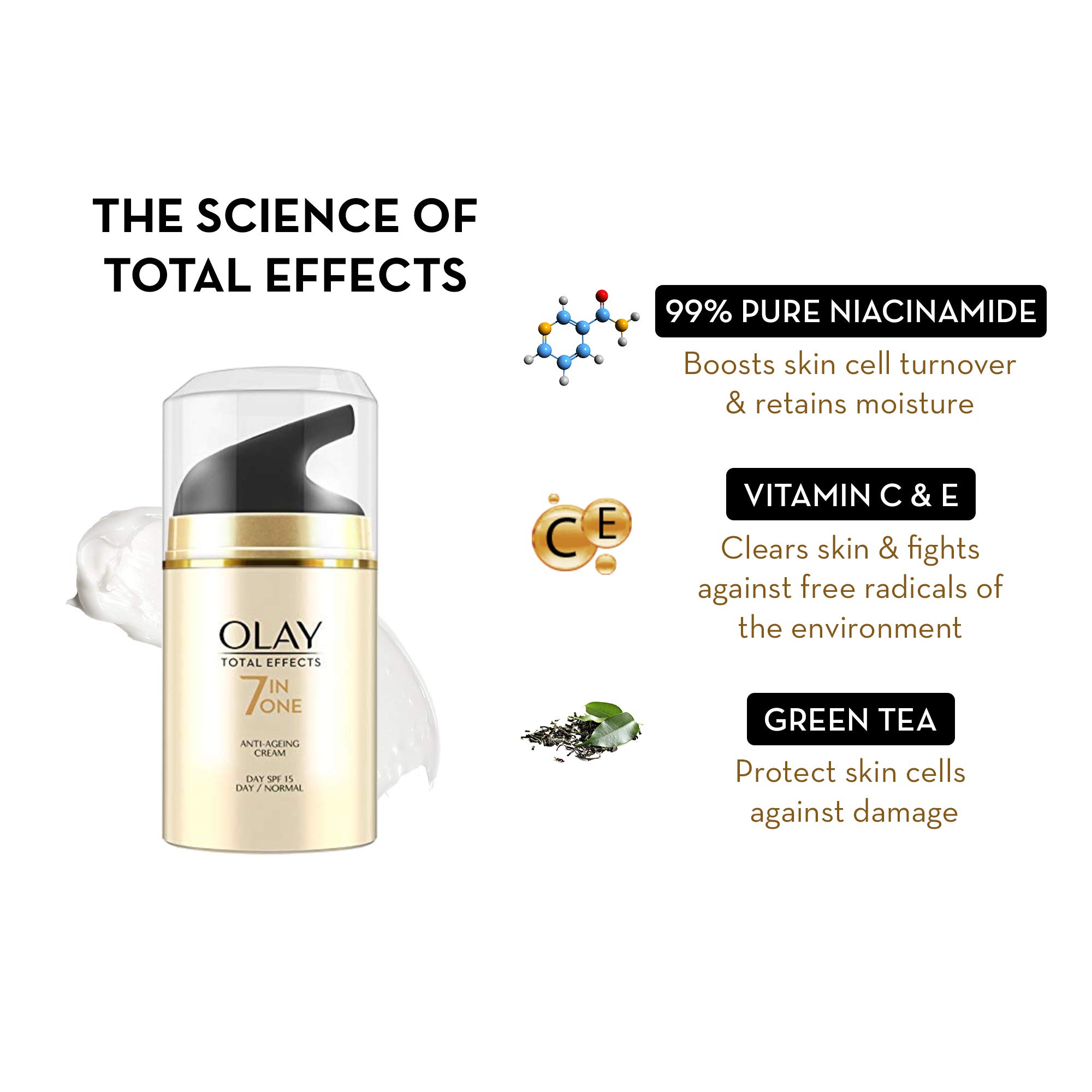 Olay Total Effects Giftpack - Day Cream with SPF 15 50gm + Cleanser 100g – view 5