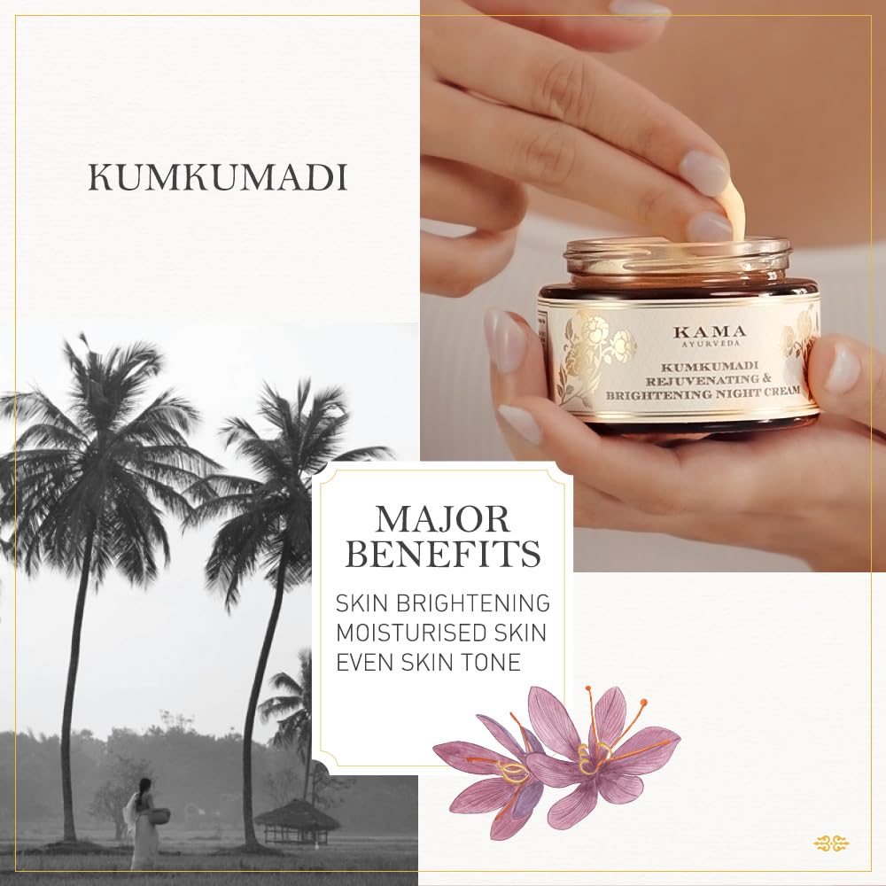 Kama Ayurveda Rejuvenating and Brightening Ayurvedic Night Cream, 50g – view 6