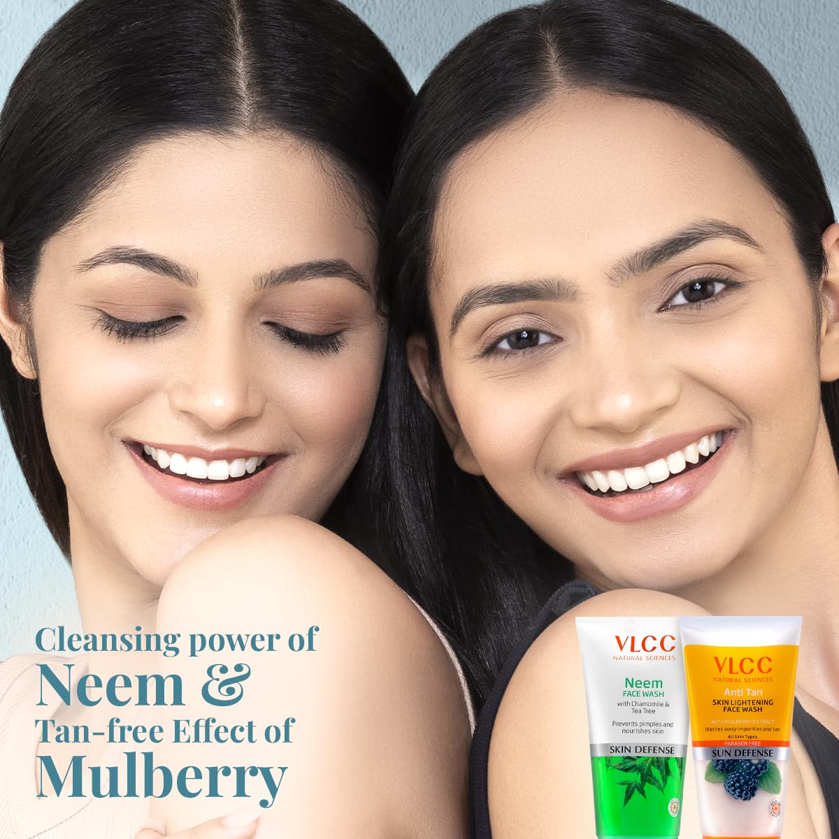 VLCC Neem Face Wash & VLCC Anti Tan Face Wash -150ml X 2- Buy One Get One (300ml) - with Neem Extract, Chamomile Oil, Tea Tree Oil and Mulberry Extract. – view 5